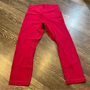 Lululemon Magenta Capri Aligns